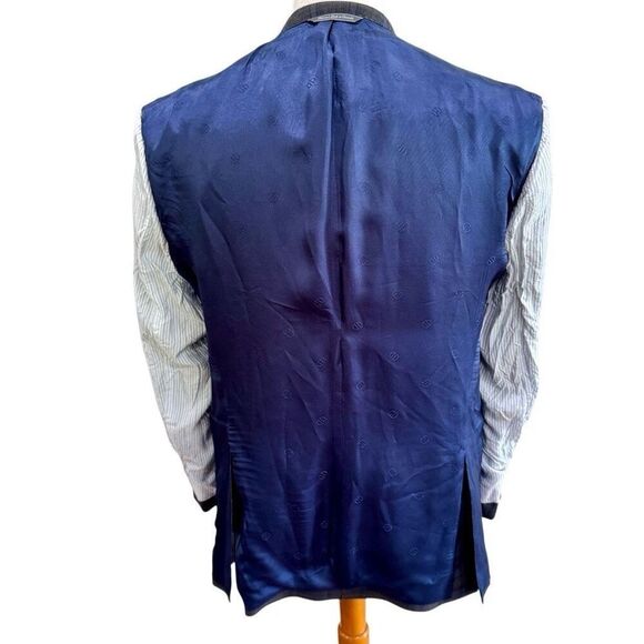 David Donahue CONNOR Check 2 Button Blazer. 42R - Picture 8 of 11